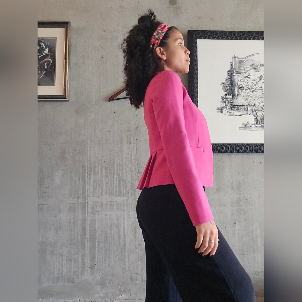 Loft Pink Suit Jacket Size 0